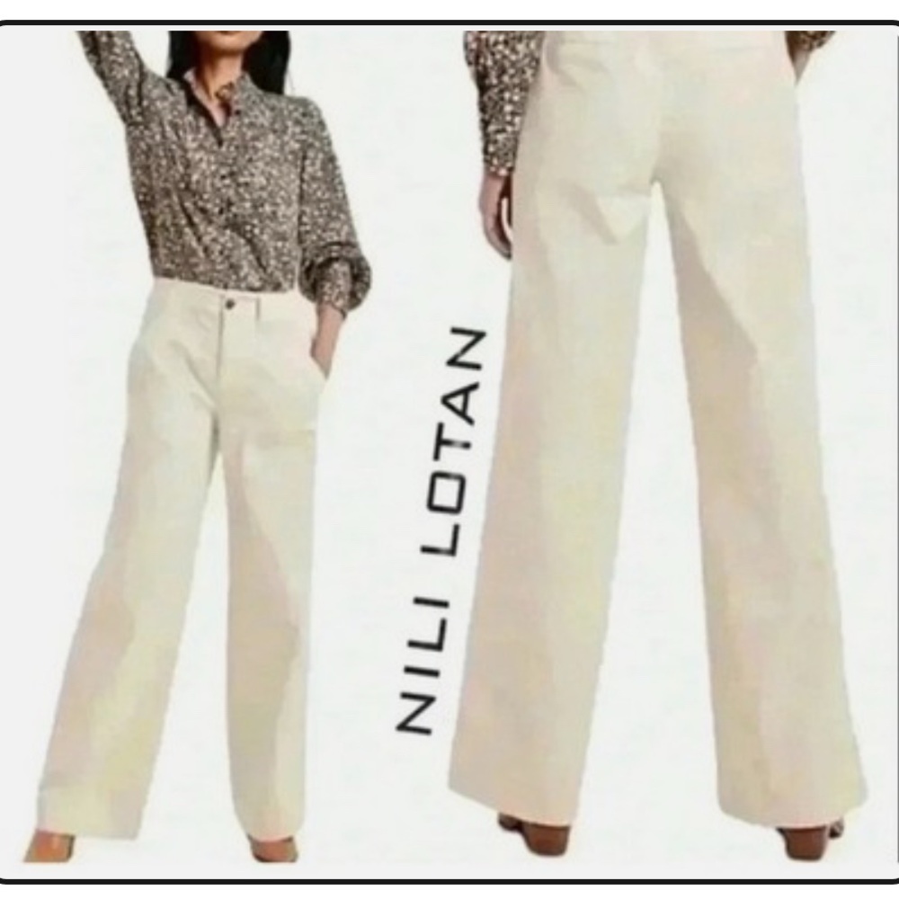 Nili Lotan Off-White Trousers